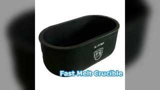 Fast Melting Oval Crucible 1600C
