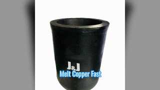 Copper Melting Crucible 150mm Graphite